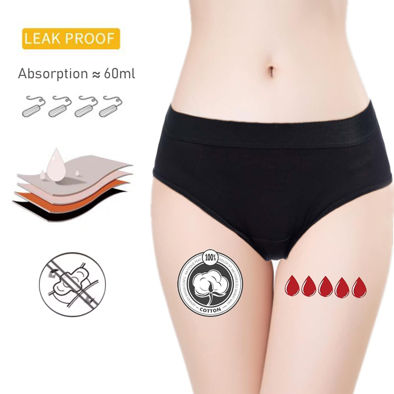 Period Panty Absorbent - 4중 흡수 방수 생리 팬티 여성용