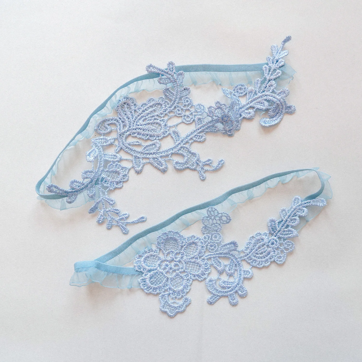 스카이 블루 웨딩 가터 세트 레이스 아플리케 신부 가터 - Garter Belt Set 리뷰 및 가격