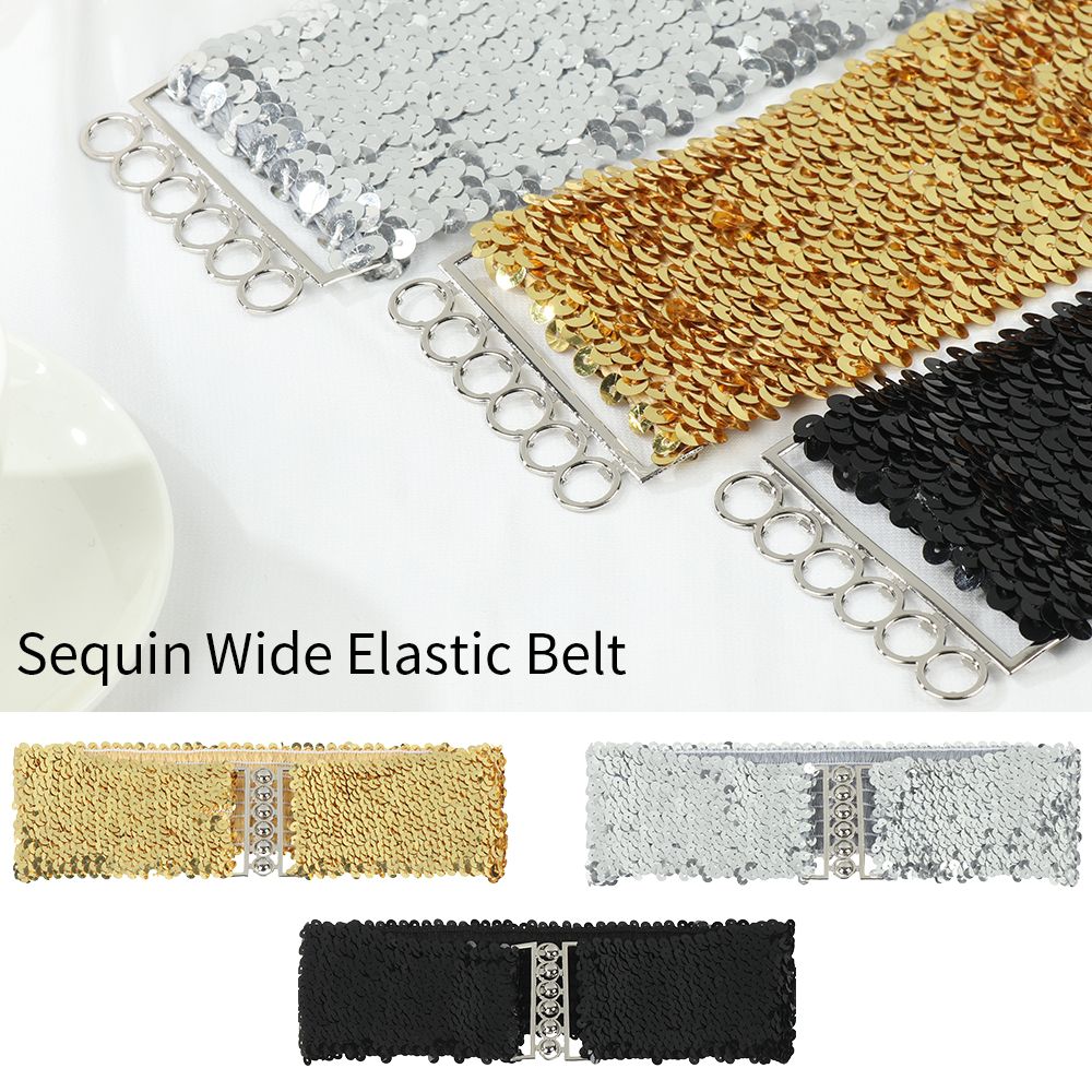패션 신축성 있는 스팽글 와이드 탄성 벨트 벨리 웨이스 - Corset Waist Cinch 리뷰 및 가격