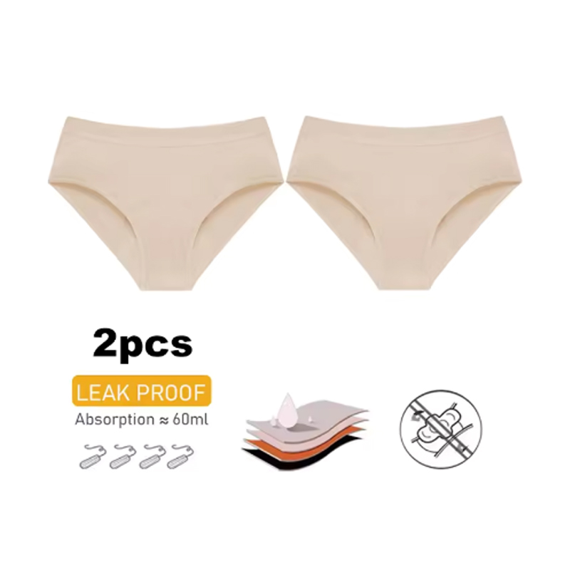2Pc 헤비 플로우 순면 생리팬티 4겹 여성 생리 기간 - Period Panty Absorbent 리뷰 및 가격