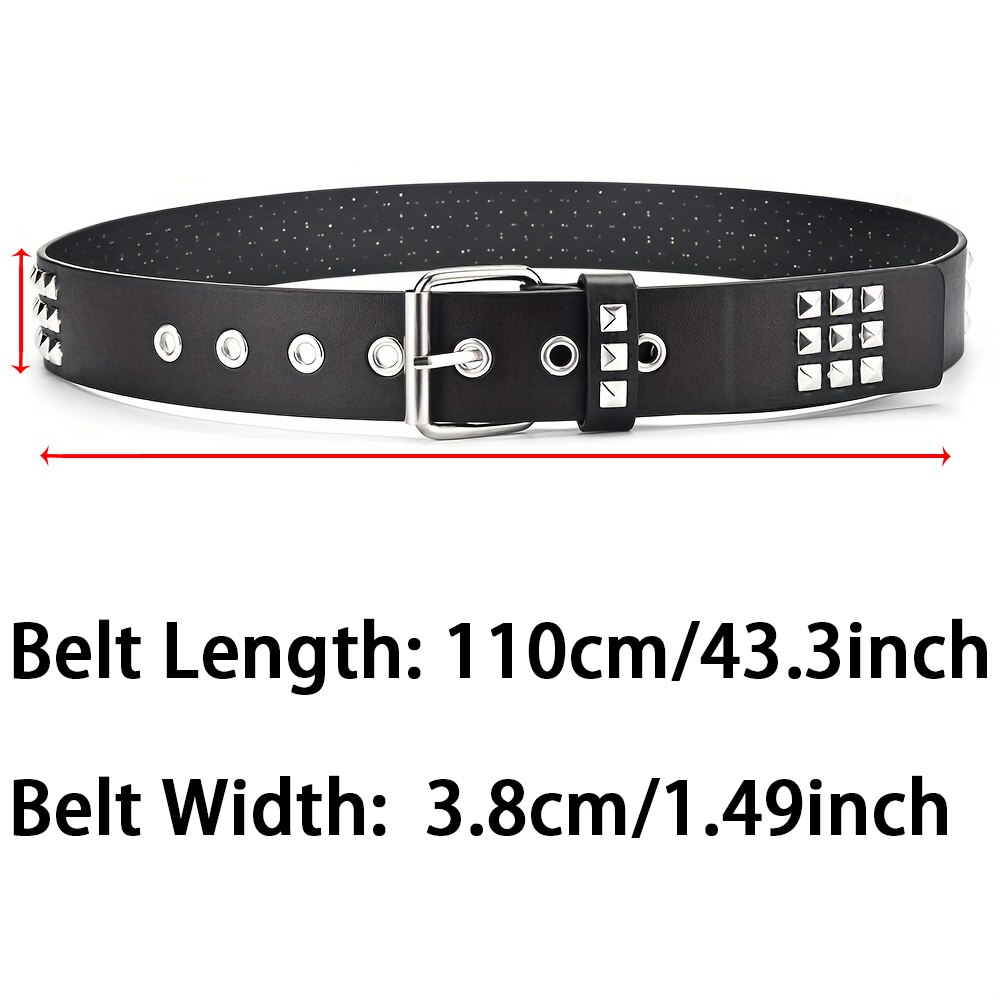 패션 새로운 스퀘어 비드 리벳 벨트 금속 피라미드 벨트 - Corset Waist Cinch 리뷰 및 가격