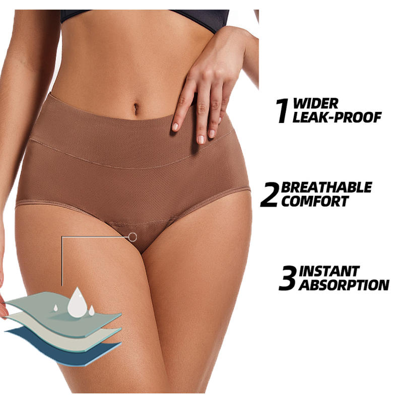5개입 여성 생리 팬티, 양 많은 생리용 팬티, 4중  - Period Panty Absorbent 리뷰 및 가격